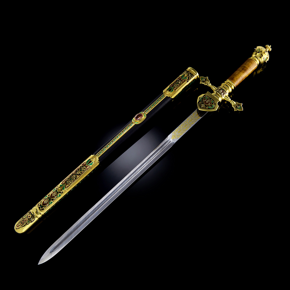 Кортик сувенирный «Царская охота». Златоуст - интернет магазин Русь Велика я 