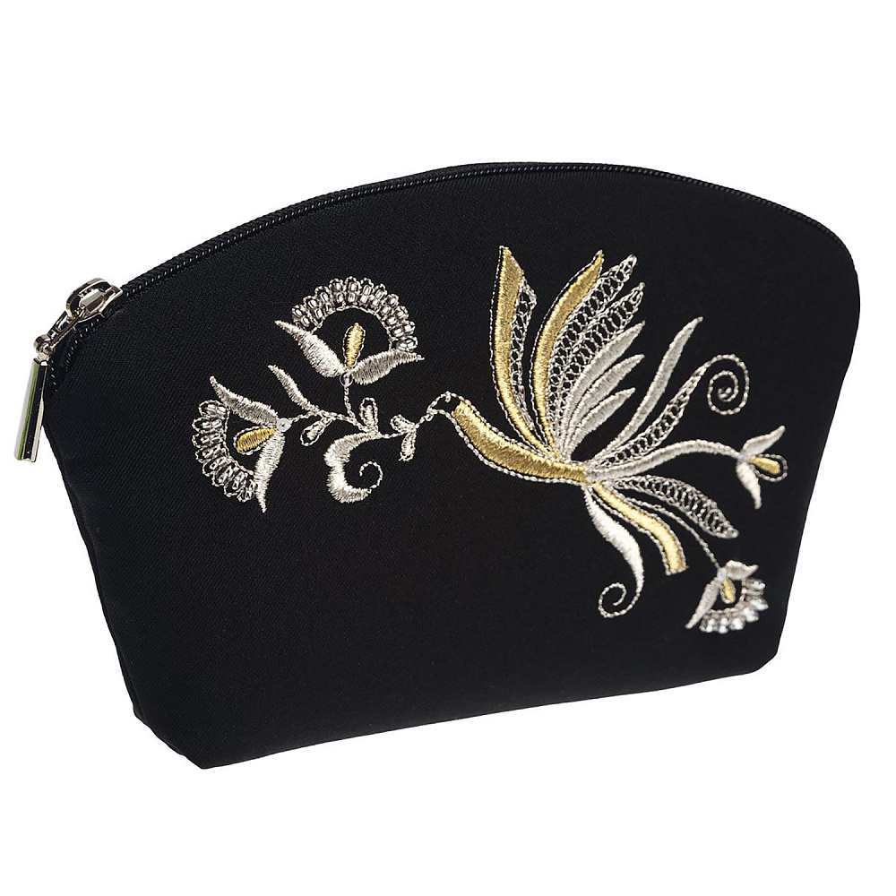 Косметичка «Птица». Черная с вышивкой - интернет магазин Русь Велика я 