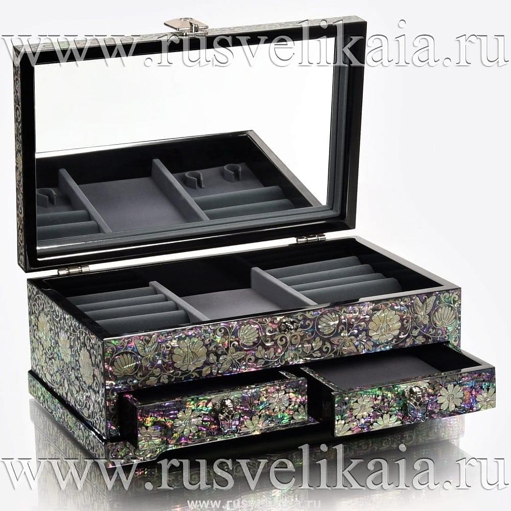 Шкатулка с перламутром «Дивный лес» - интернет магазин Русь Велика я фото 1