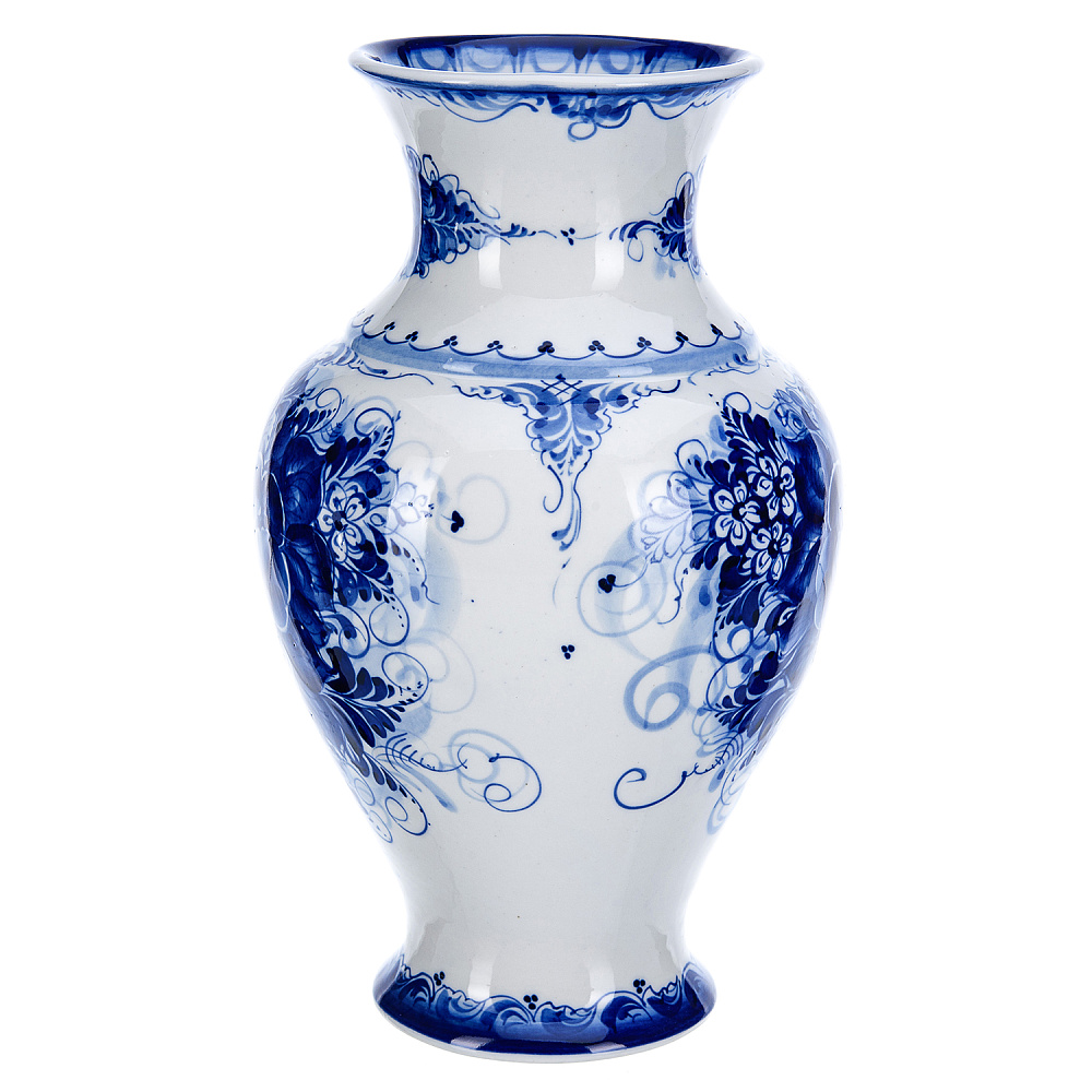 Ваза «Лето». Гжель - интернет магазин Русь Велика я фото 1