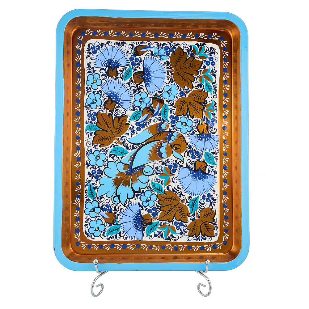 Самовар электрический 1,5 л с сервизом «Васильки». Хохлома - интернет магазин Русь Велика я фото 3