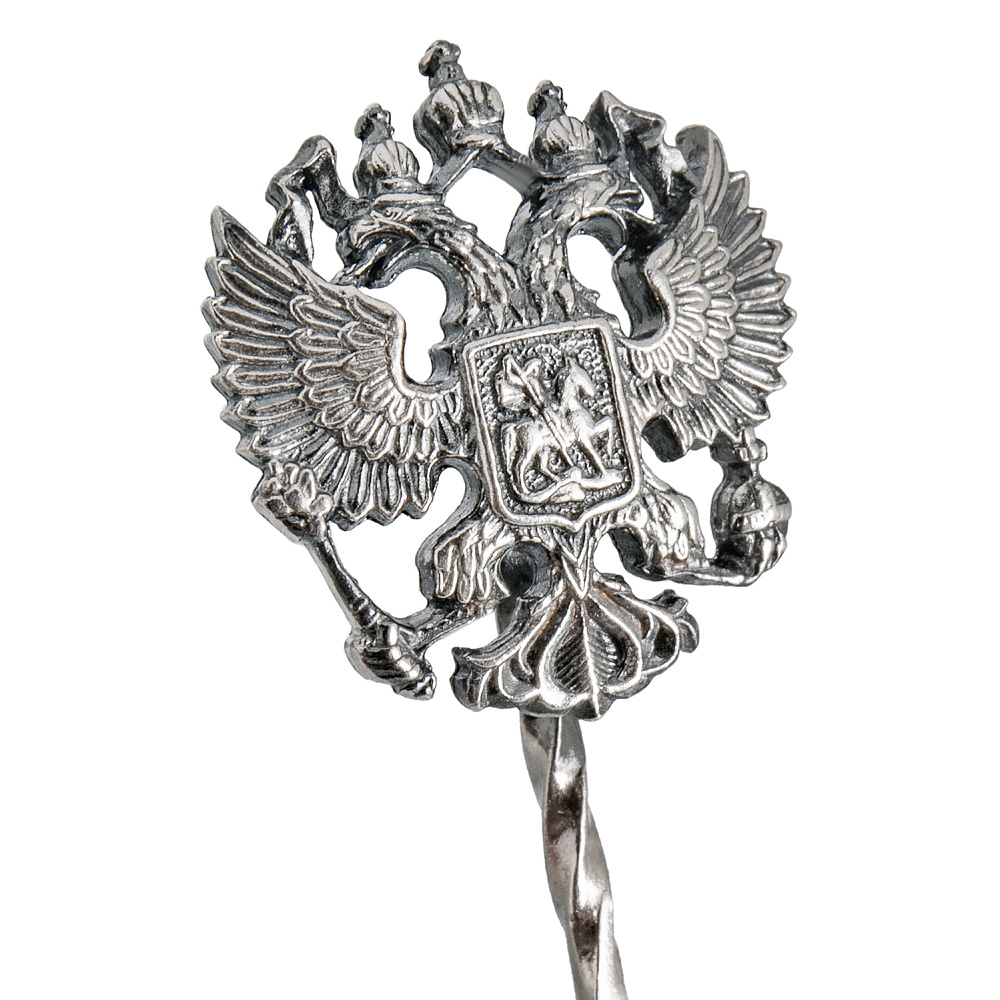 Значок «Герб РФ. Двуглавый орел». Серебро 925* - интернет магазин Русь Велика я фото 1