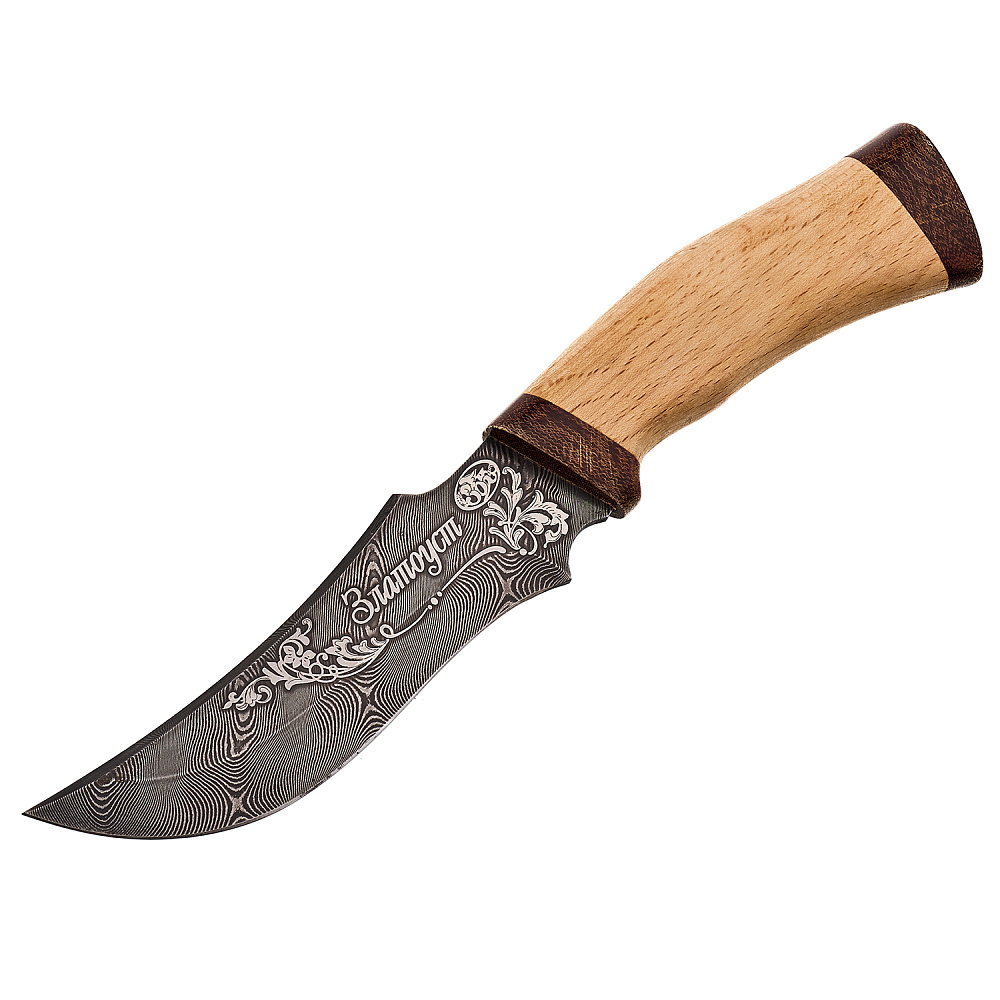 Нож сувенирный из дамасской стали «Диана». Златоуст - интернет магазин Русь Велика я фото 1