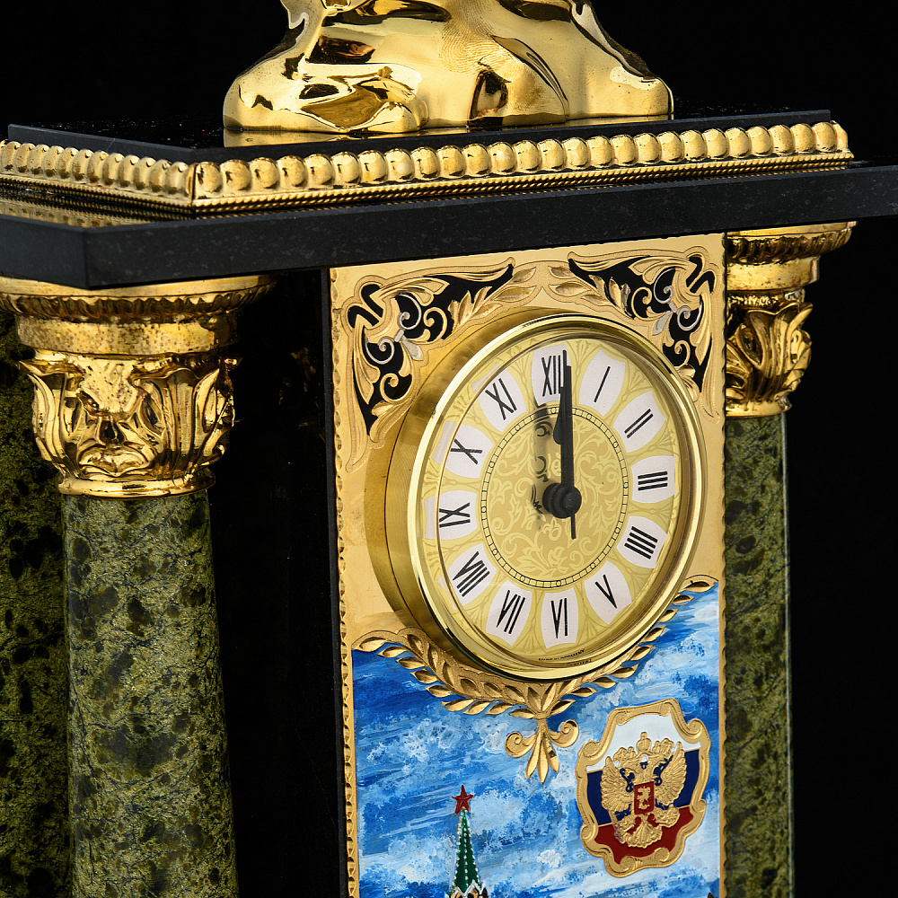 Часы каминные «Двуглавый орел». Златоуст - интернет магазин Русь Велика я фото 3