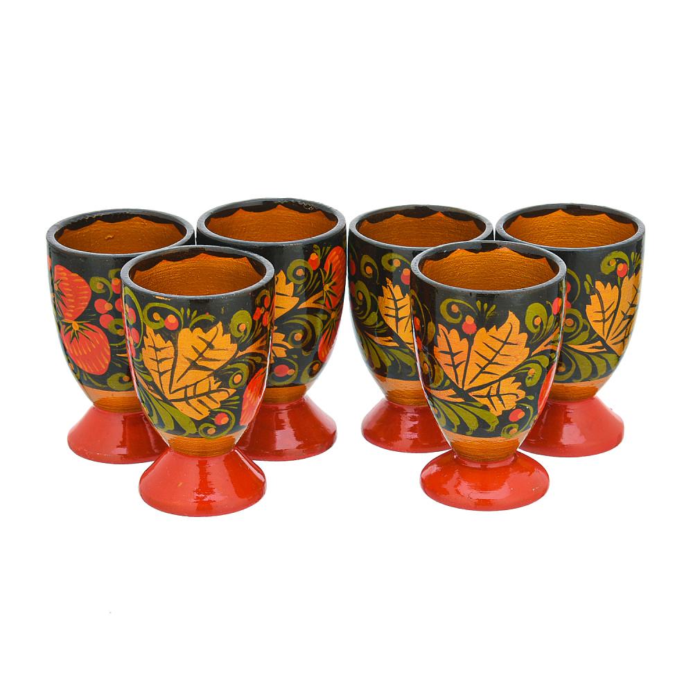 Питейный набор на 6 персон «Водочный». Хохлома - интернет магазин Русь Велика я фото 4