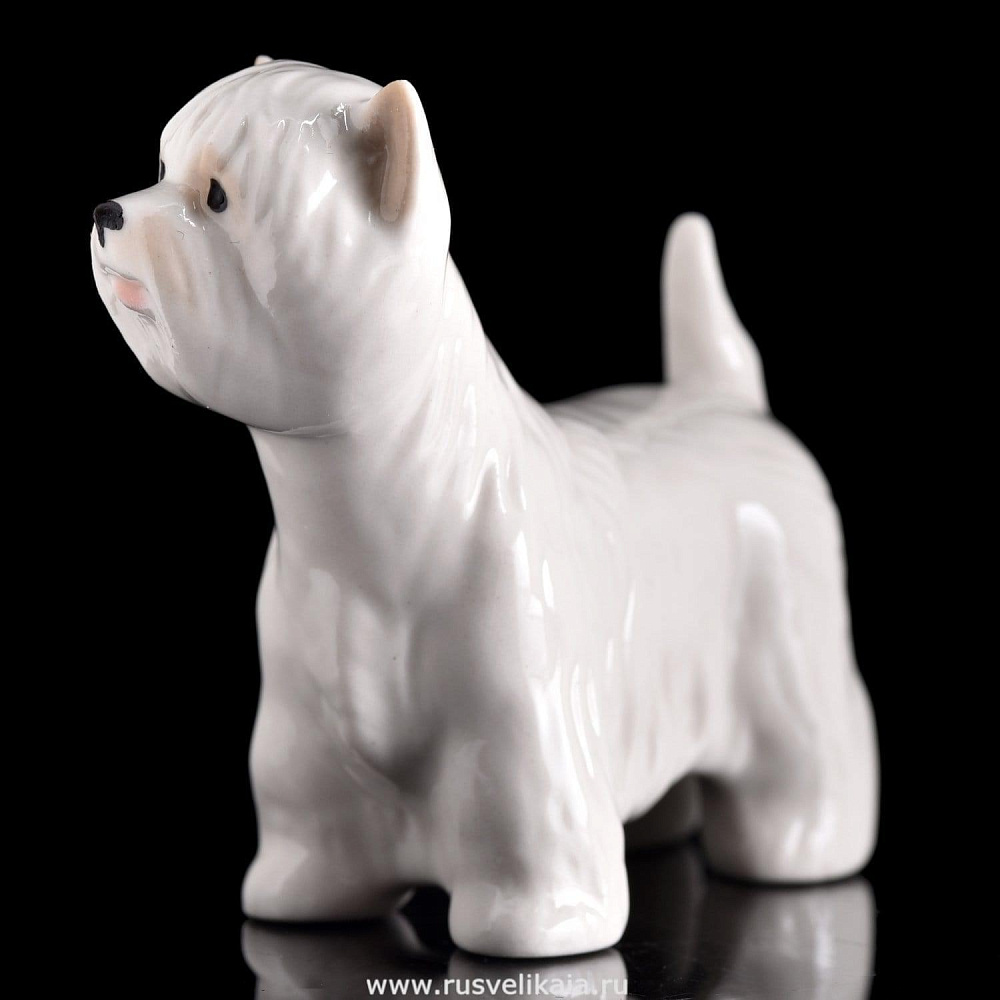Статуэтка «Вести (Вест хайленд терьер)». ИФЗ - интернет магазин Русь Велика я фото 1