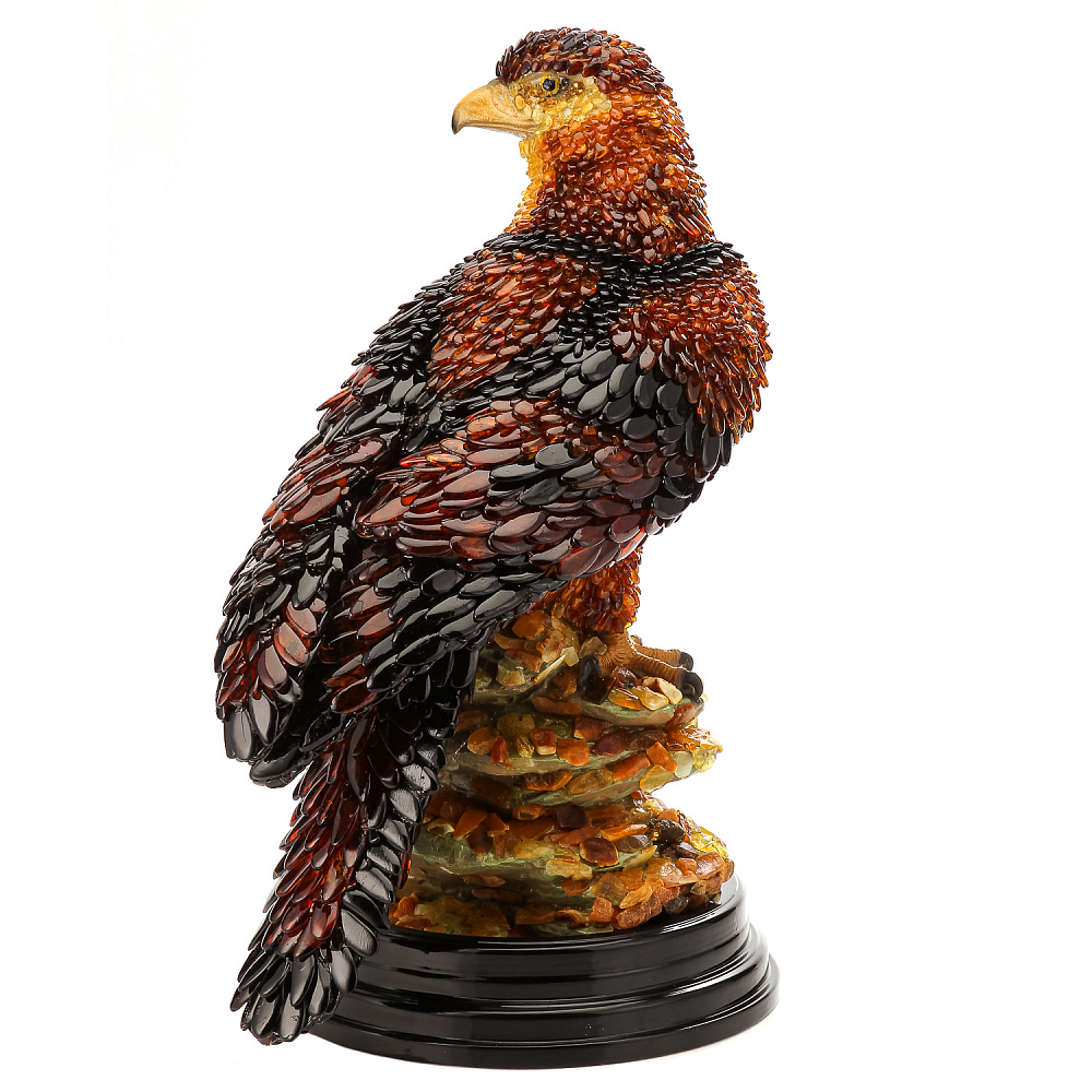 Статуэтка из янтаря «Орел» - интернет магазин Русь Велика я 