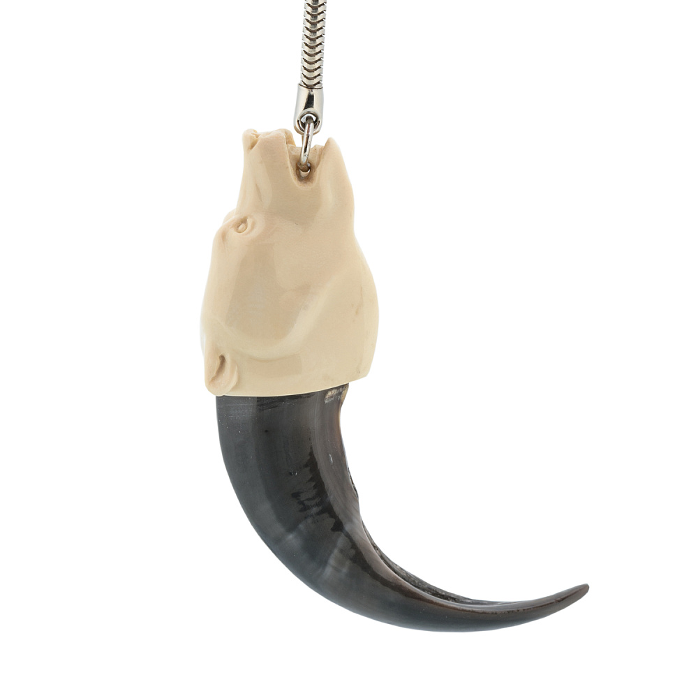 Брелок из когтя медведя и бивня мамонта - интернет магазин Русь Велика я фото 2