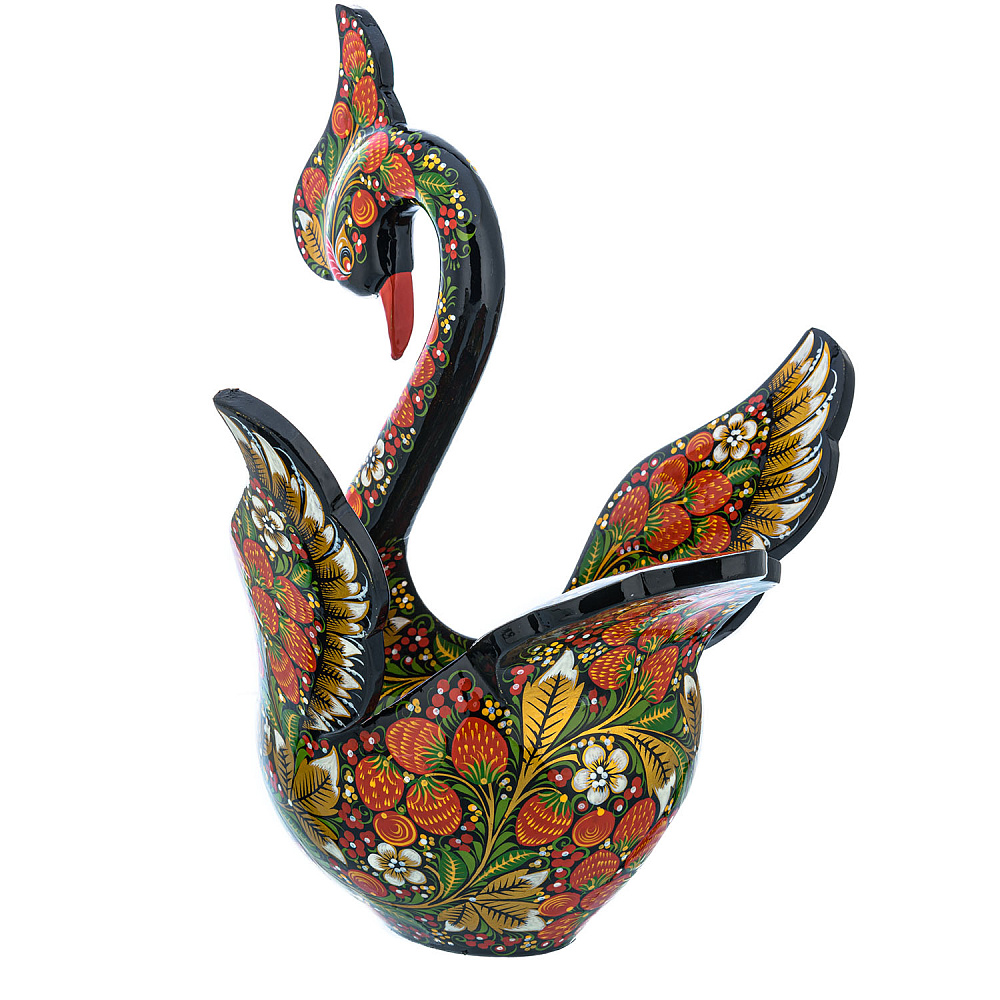 Братина «Лебедь». Хохлома - интернет магазин Русь Велика я фото 4