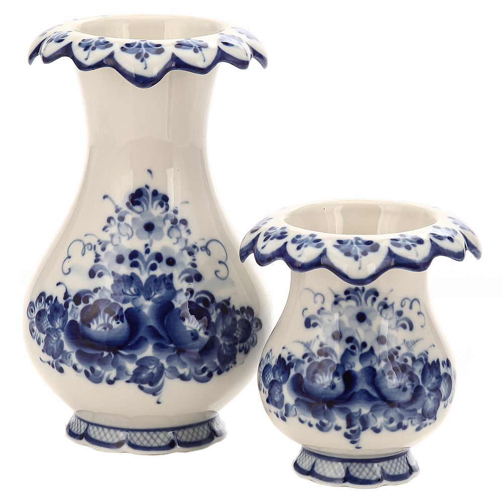 Кофейный сервиз на персон «Праздничный». Гжель - интернет магазин Русь Велика я фото 2