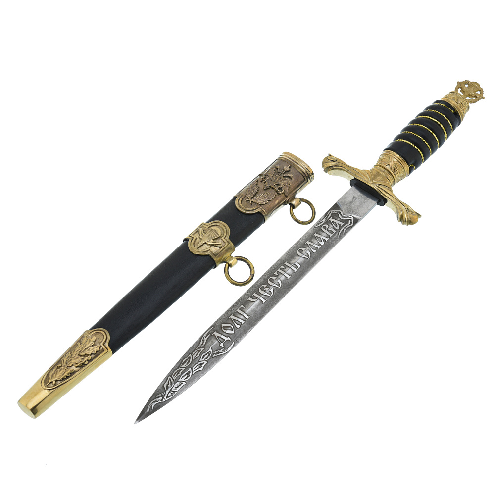 Кортик сувенирный генеральский «ВДВ. Долг, честь, слава» - интернет магазин Русь Велика я фото 1