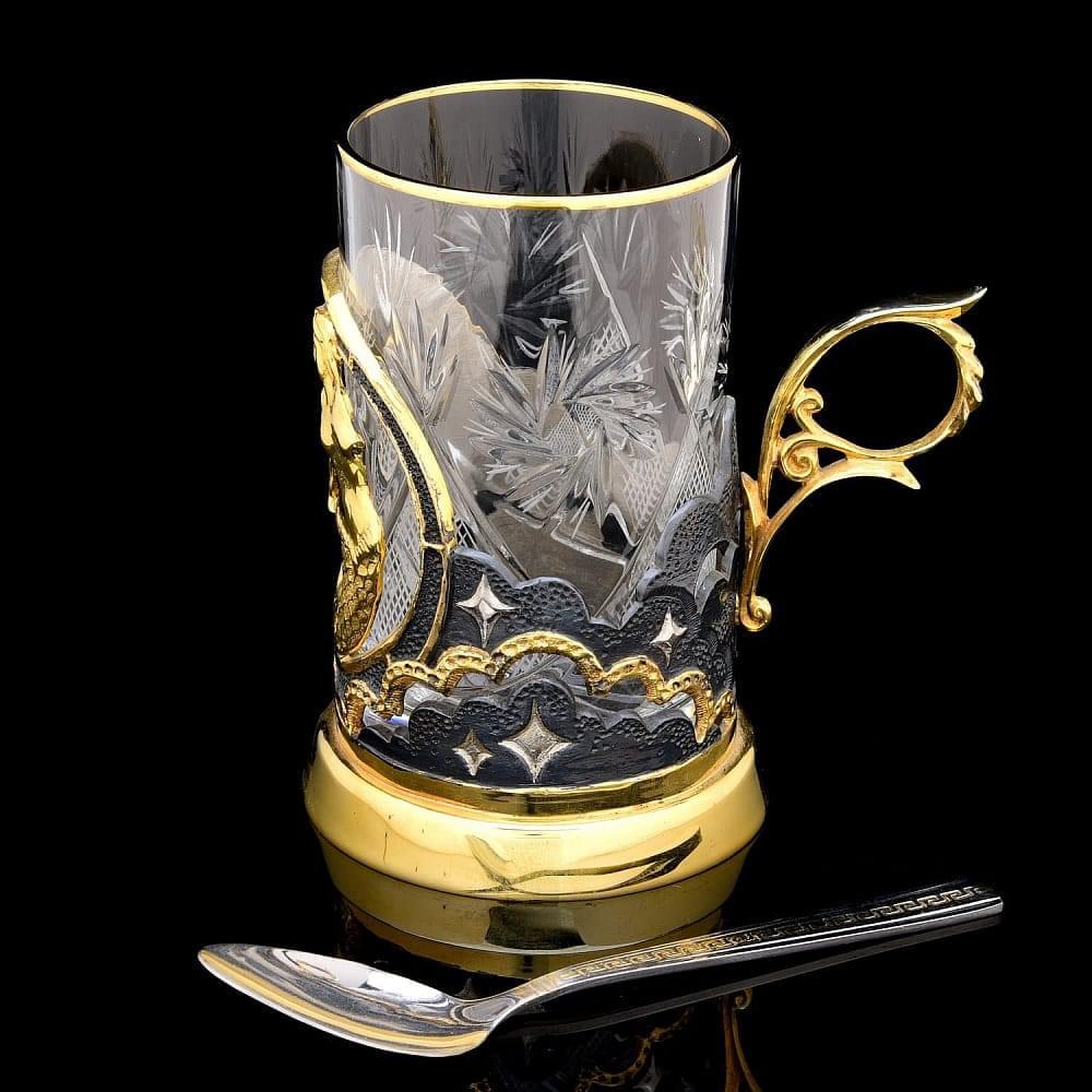 Подстаканник «Знаки зодиака. Рыбы» Златоуст - интернет магазин Русь Велика я фото 1