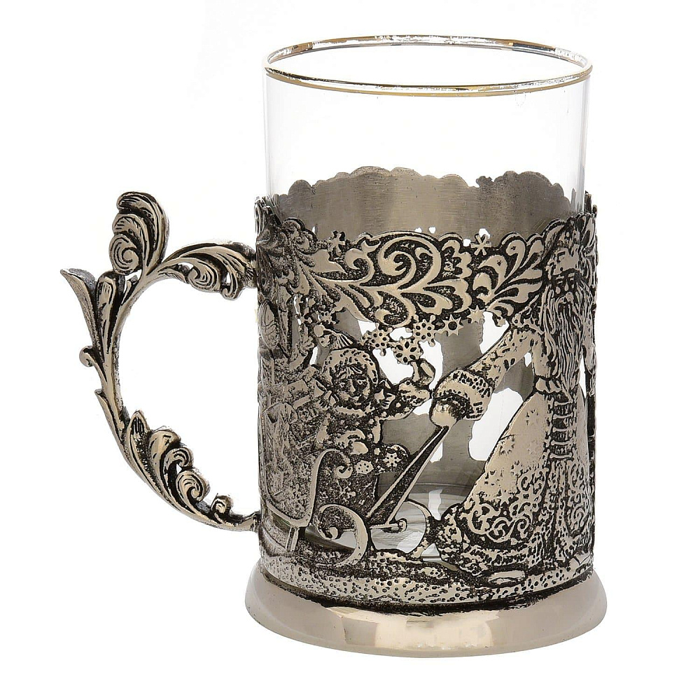 Подстаканник «Новогодний» без ложки - интернет магазин Русь Велика я фото 1