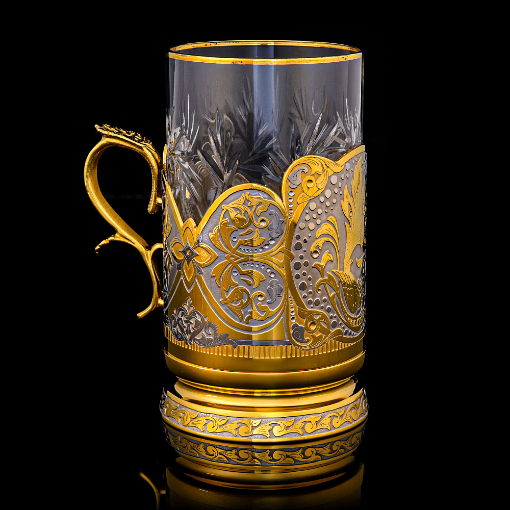 Подстаканник «Павлин». Златоуст - интернет магазин Русь Велика я фото 2