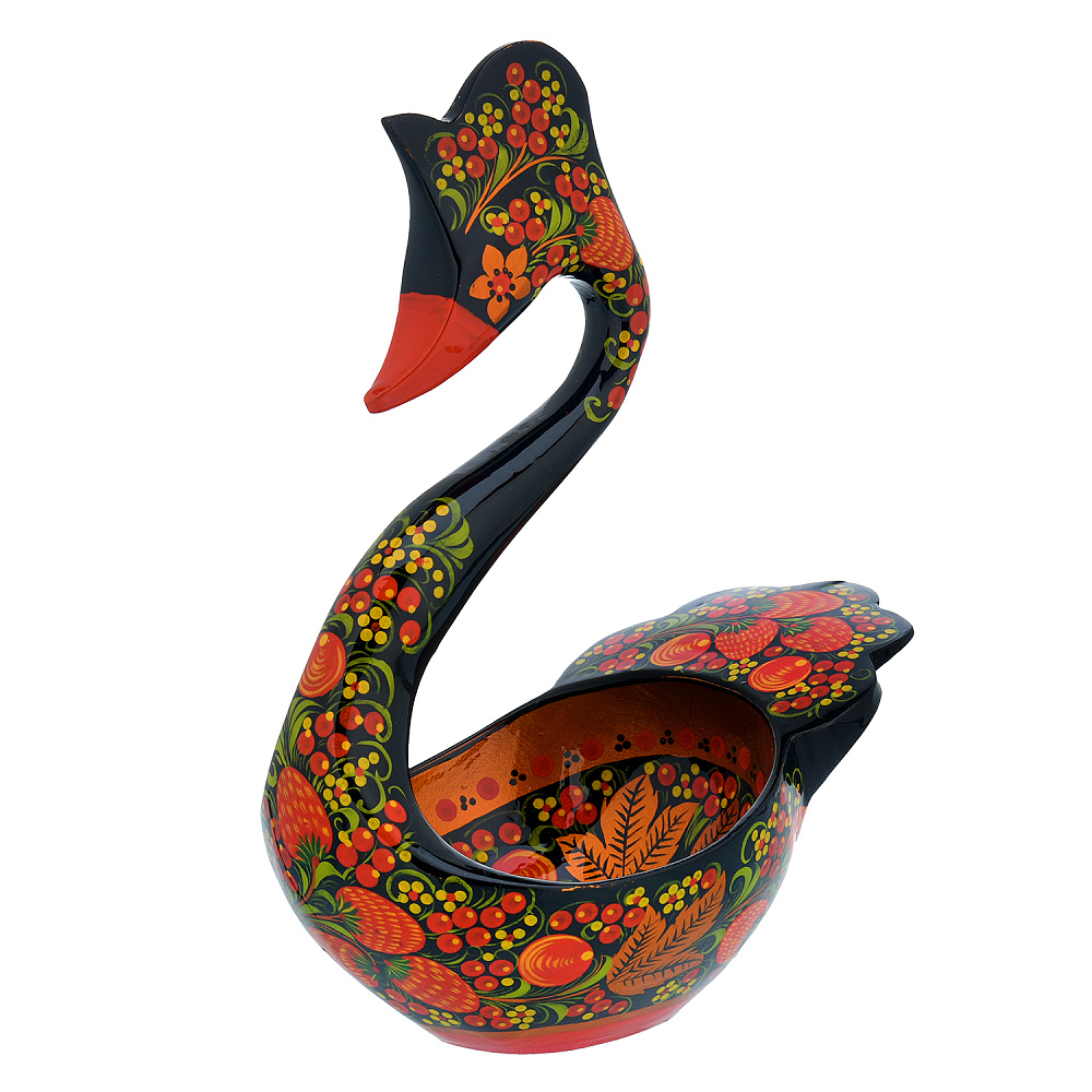 Братина «Лебедь». Хохлома - интернет магазин Русь Велика я 