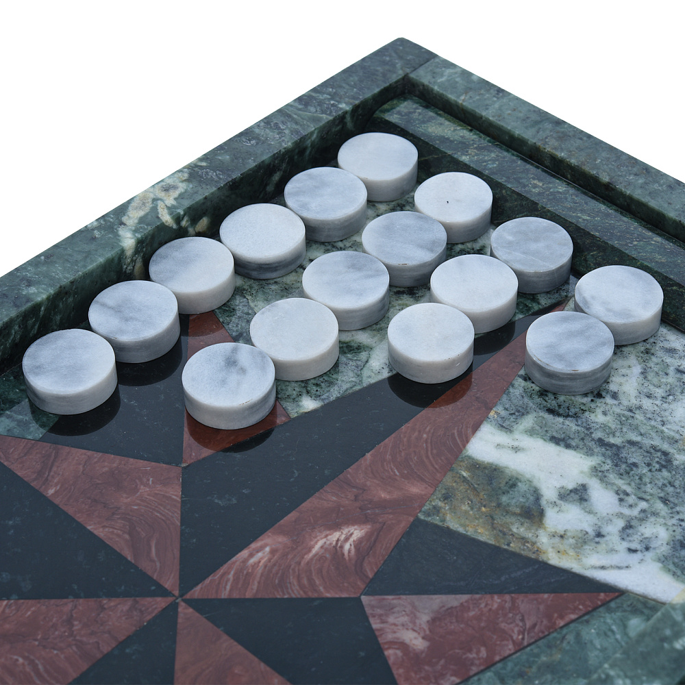 Нарды из натурального камня «Звезда» 43х23 см - интернет магазин Русь Велика я фото 4