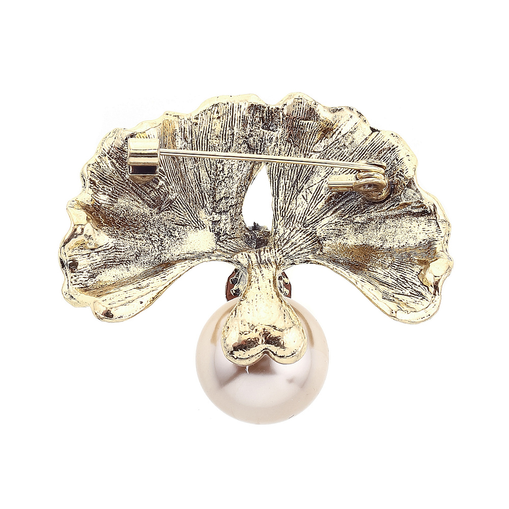 Брошь со стразами «Жемчужная» - интернет магазин Русь Велика я фото 1