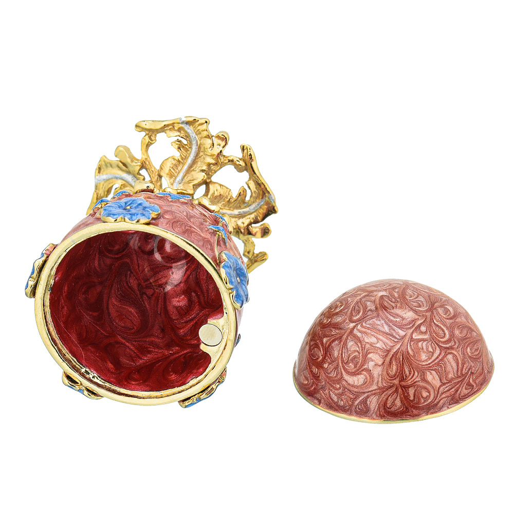 Пасхальное яйцо-шкатулка «Маки». Традиции Фаберже - интернет магазин Русь Велика я фото 3