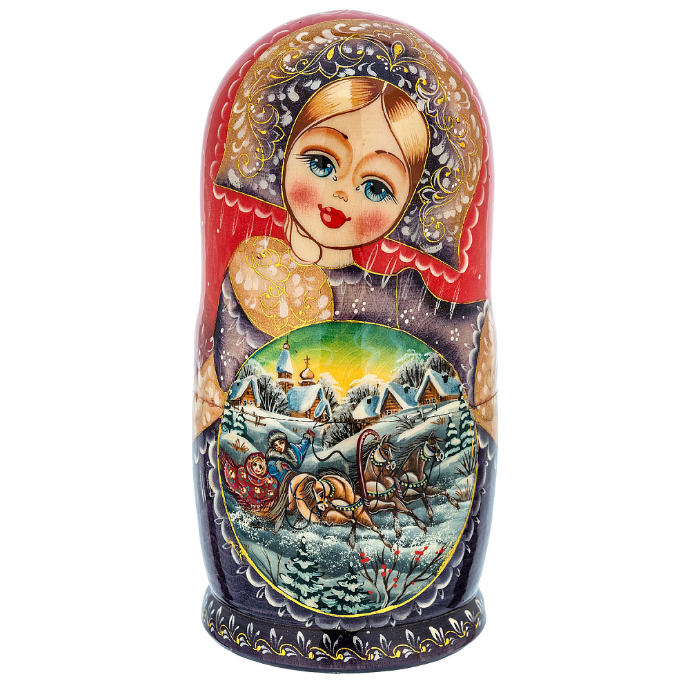 Матрешка «Тройка» 5 мест - интернет магазин Русь Велика я фото 1