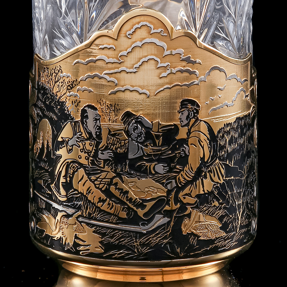 Подстаканник «Охотники на привале». Златоуст - интернет магазин Русь Велика я фото 4