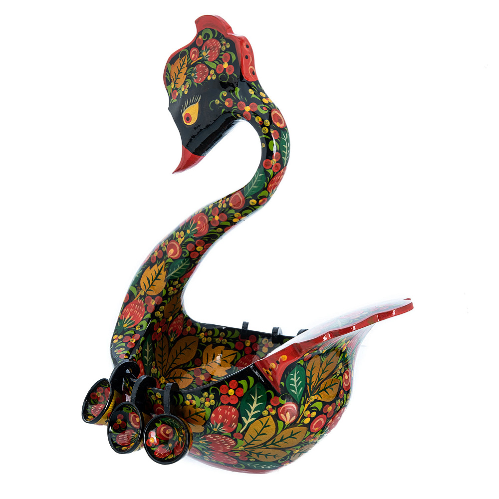 Братина с ковшиками «Лебедь». Хохлома - интернет магазин Русь Велика я фото 4