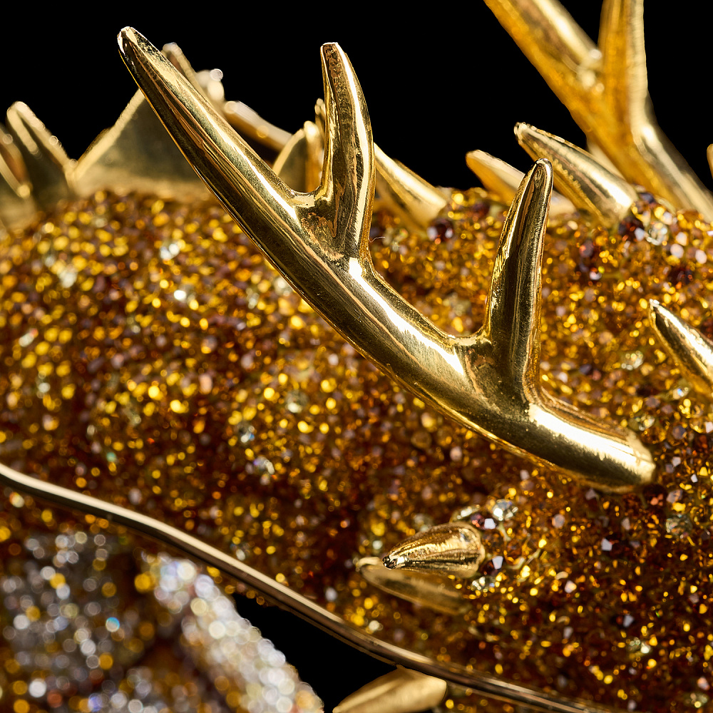 Скульптура с хрустальными стразами «Дракон» - интернет магазин Русь Велика я фото 8