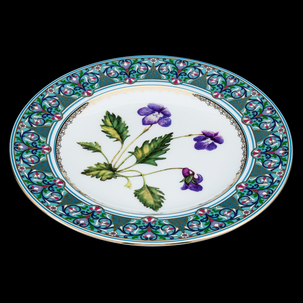 Тарелка декоративная «Фиалка надрезанная». Форма Европейская. ИФЗ - интернет магазин Русь Велика я фото 2