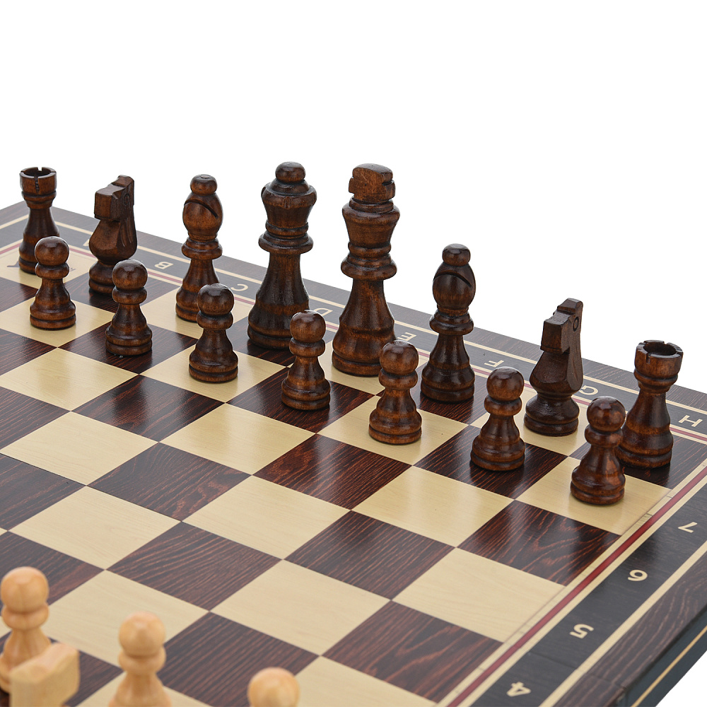 Шахматы-нарды-шашки деревянные «Фаби» 50х25 см - интернет магазин Русь Велика я фото 2
