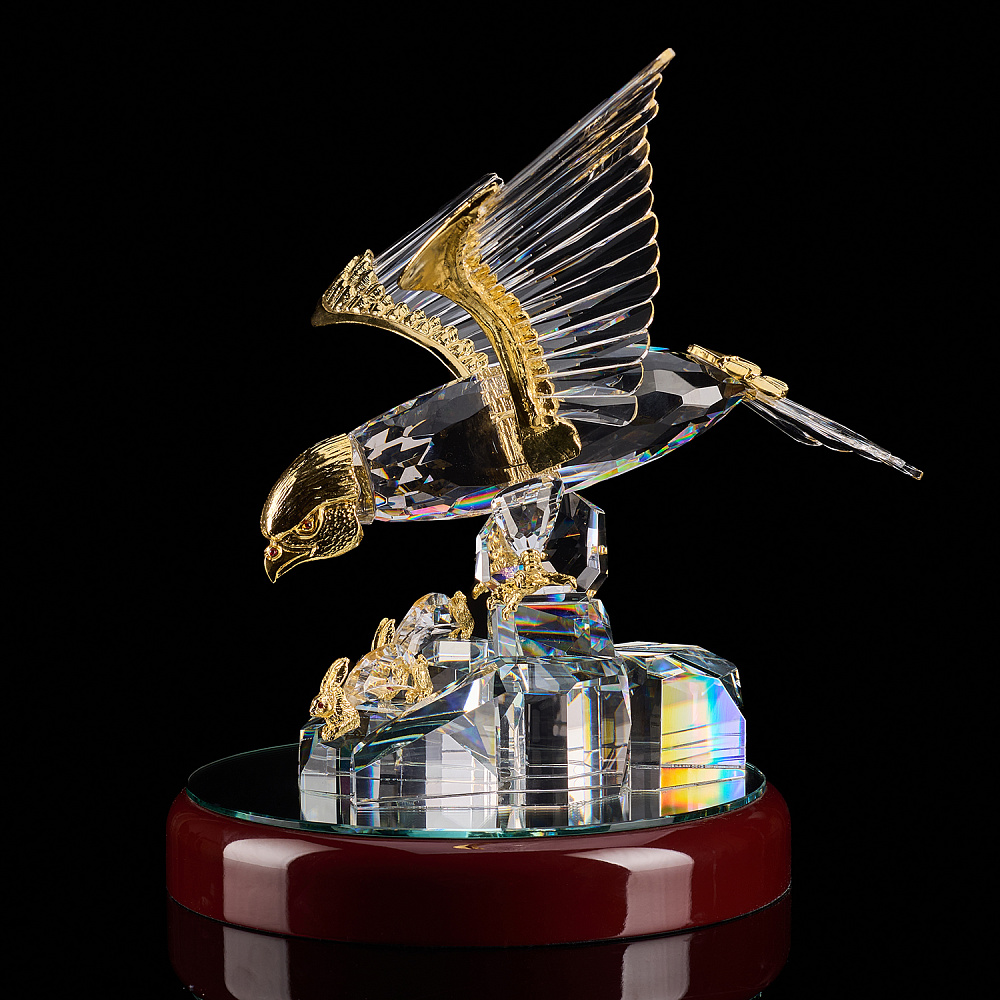 Скульптура из хрусталя «Сокол» - интернет магазин Русь Велика я фото 4
