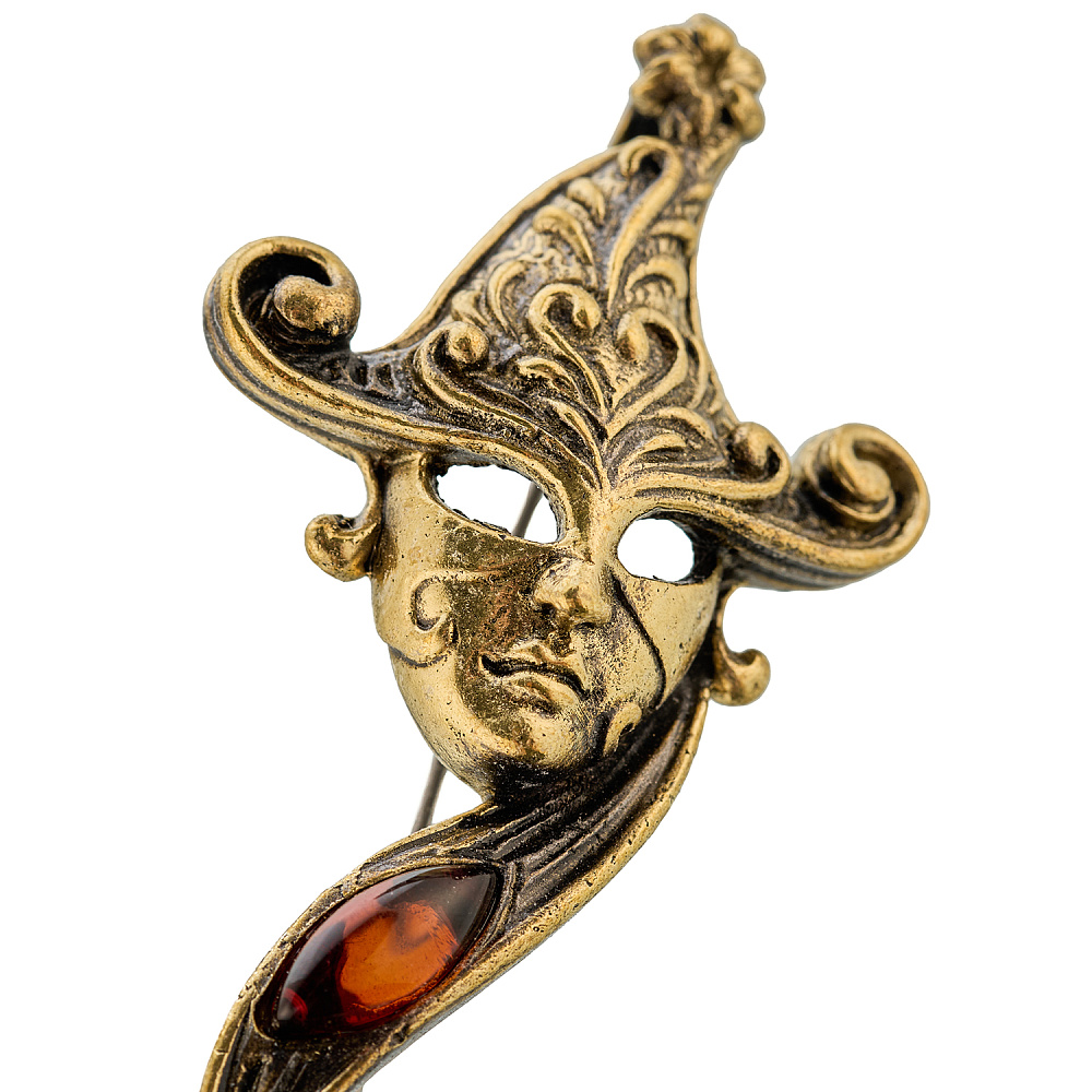 Брошь с янтарем «Колдунья» - интернет магазин Русь Велика я фото 2