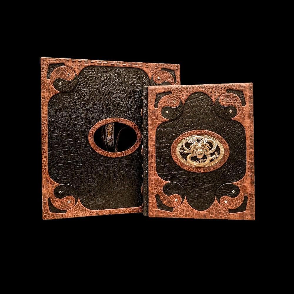 Подарочная книга «Мудрость Конфуция». Кожаный переплёт - интернет магазин Русь Велика я 