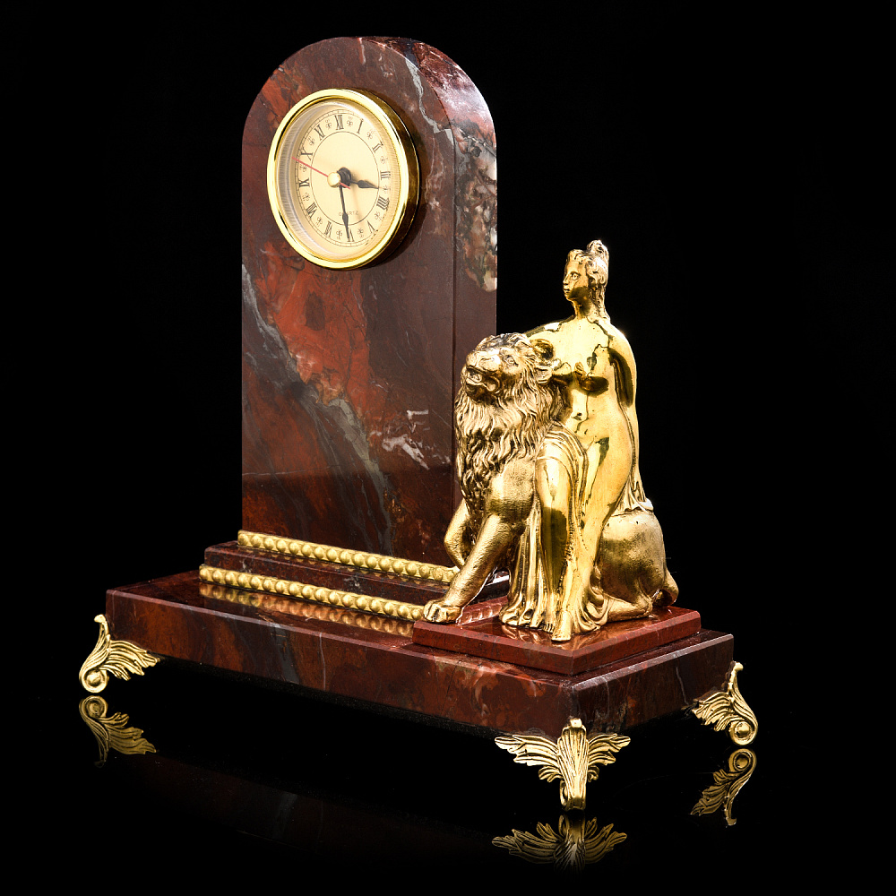 Настольные часы из камня «Диана». Златоуст - интернет магазин Русь Велика я фото 1