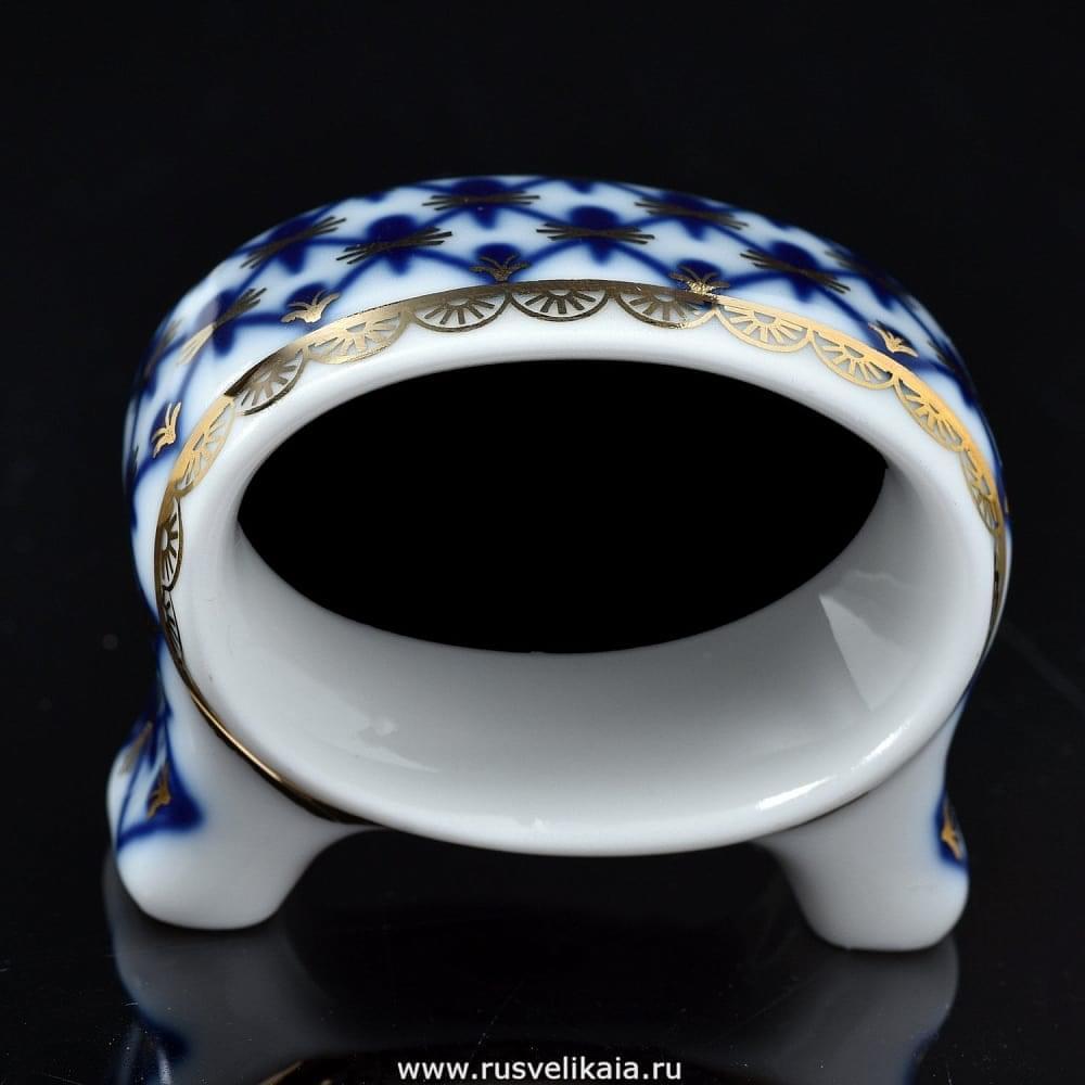 Кольцо для салфеток «Кобальтовая сетка» форма «Молодежная» ИФЗ - интернет магазин Русь Велика я фото 1