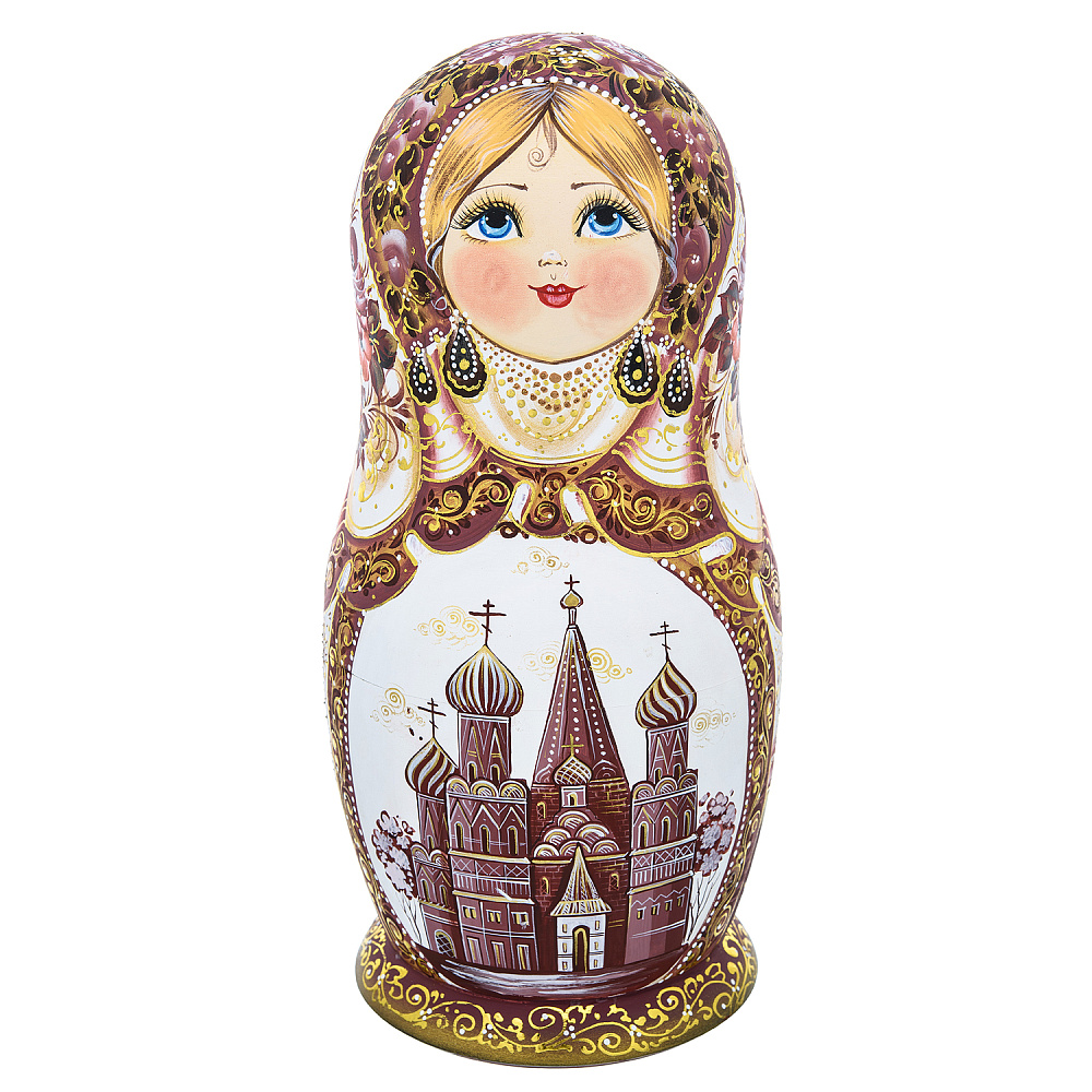 Матрешка «Москва. Православные храмы» 10 мест - интернет магазин Русь Велика я фото 1