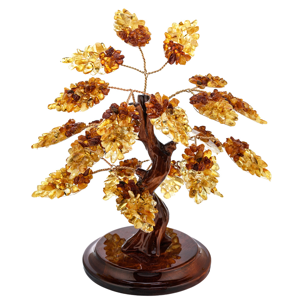 Денежное дерево из янтаря - интернет магазин Русь Велика я фото 3