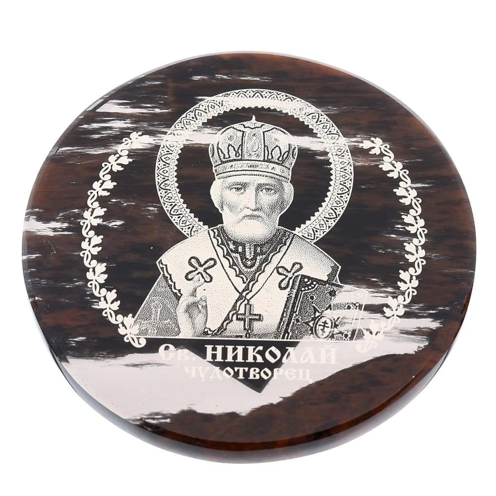 Икона автомобильная «Спаси и сохрани» из камня 7 см - интернет магазин Русь Велика я фото 4