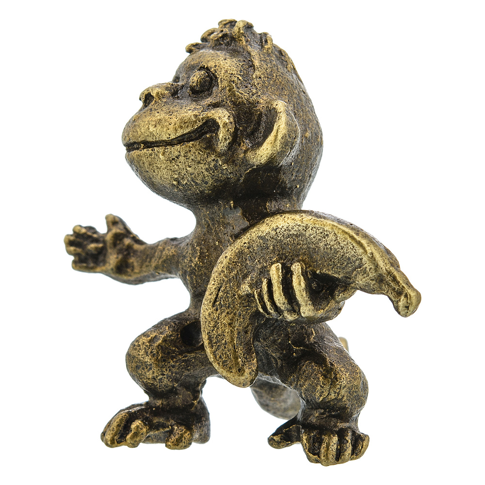 Бронзовая статуэтка «Обезьянка» - интернет магазин Русь Велика я фото 2