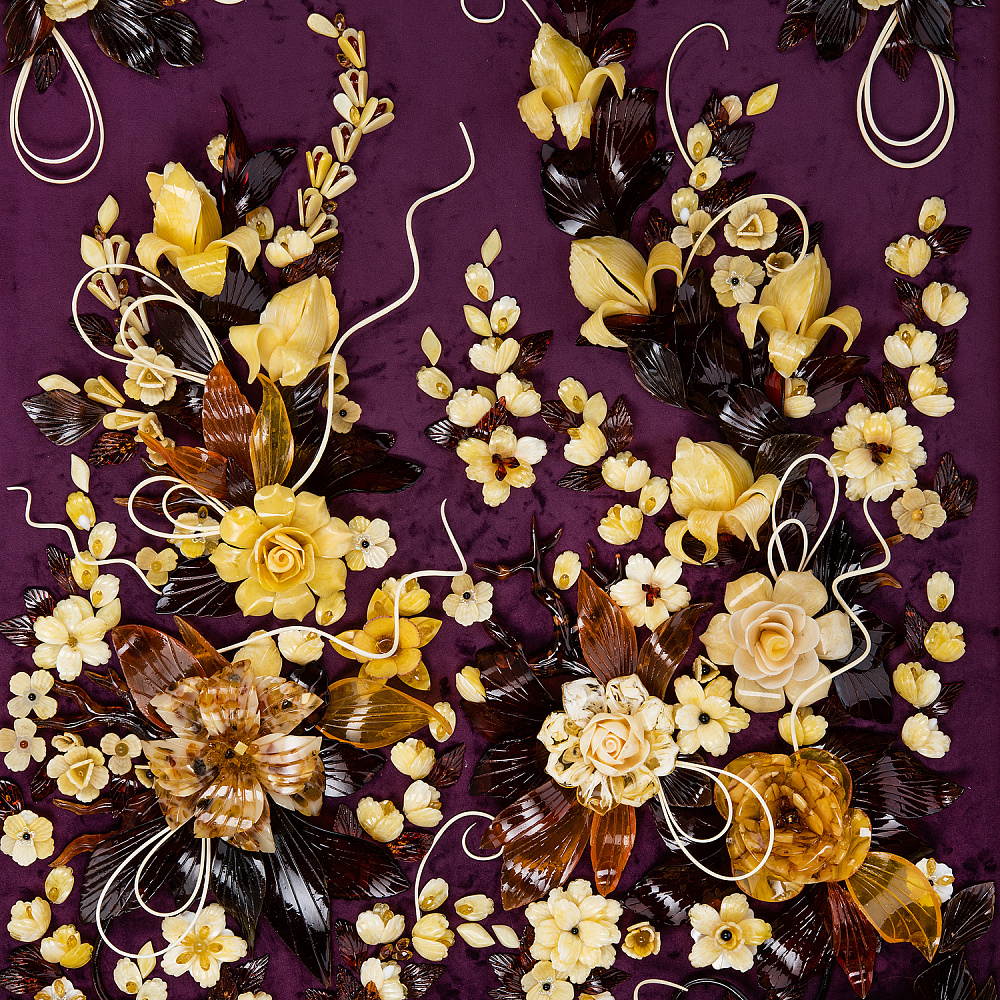 Картина янтарная «Версальский букет» 60х80 см - интернет магазин Русь Велика я фото 6