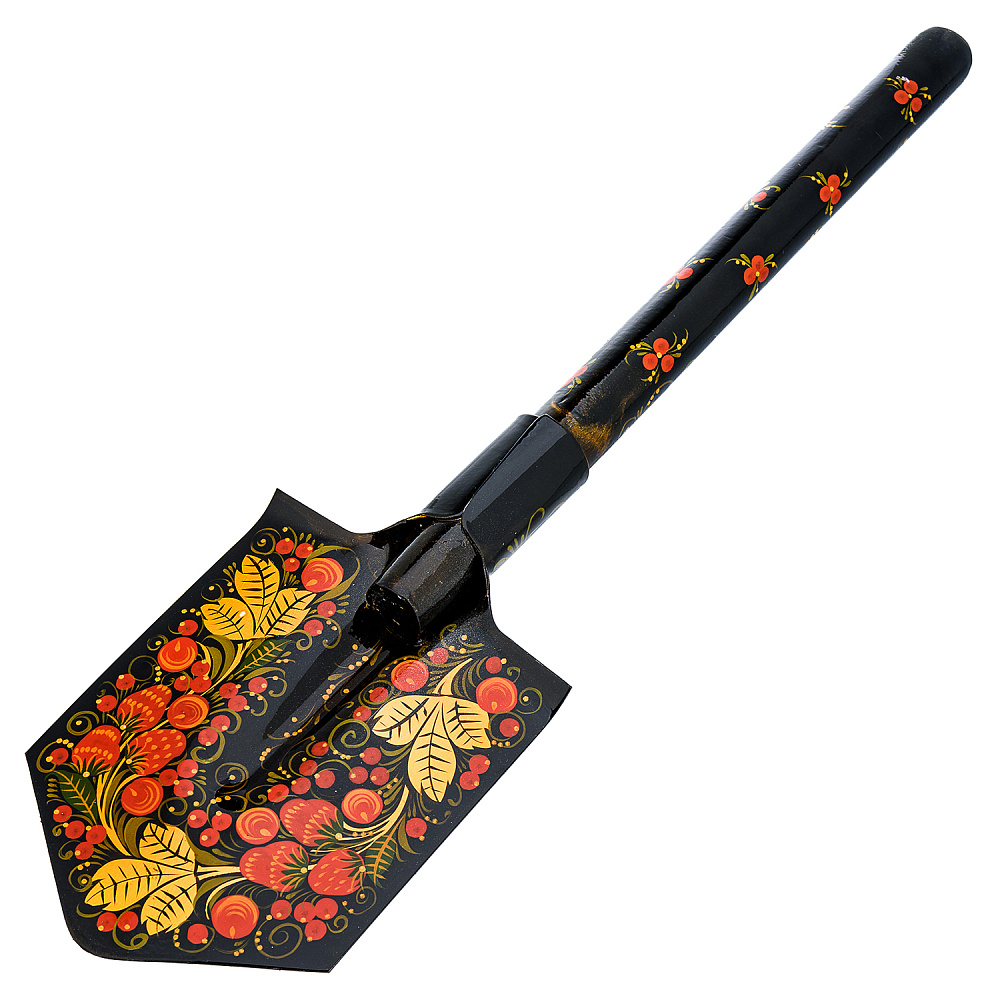 Сувенирная саперная лопата. Хохлома - интернет магазин Русь Велика я фото 2