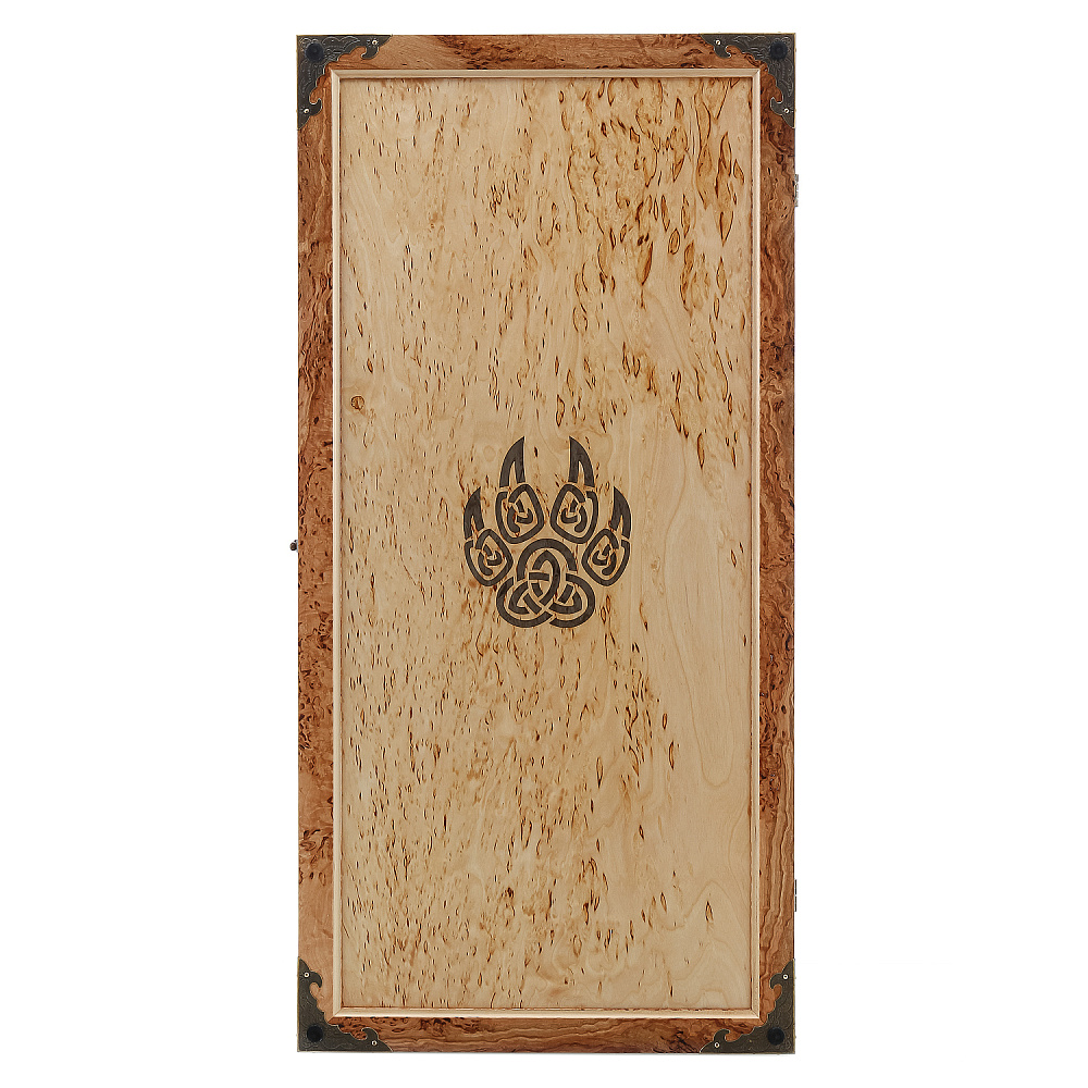 Нарды деревянные из карельской березы «Волк» - интернет магазин Русь Велика я фото 3