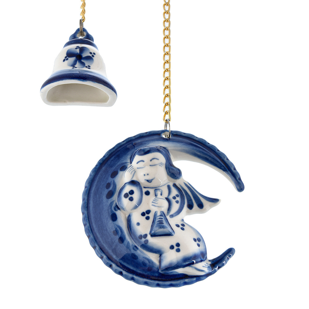 Часы настенные «Ночка». Фарфор Гжель - интернет магазин Русь Велика я фото 2