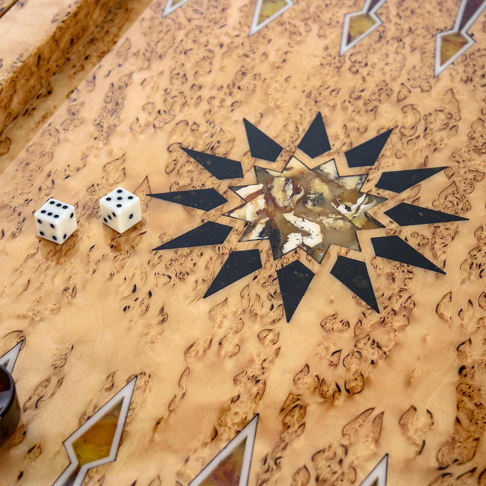 Нарды янтарные «Орнамент» 60х33 см - интернет магазин Русь Велика я фото 10