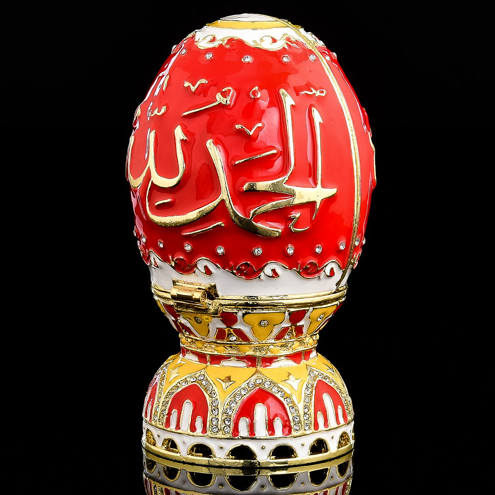 Шкатулка «Альхамдулиллах» с куполом. Традиции Фаберже - интернет магазин Русь Велика я фото 6