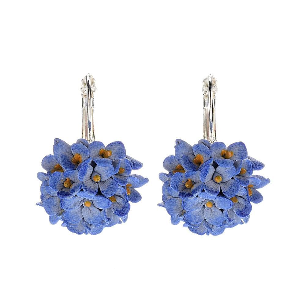 Серьги «Цветы» с фарфоровой лепкой - интернет магазин Русь Велика я фото 8