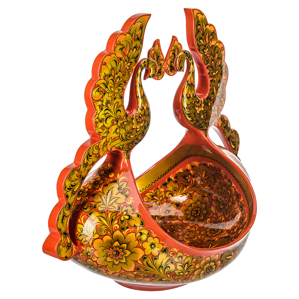 Ковш «Близнецы». Хохлома - интернет магазин Русь Велика я фото 1