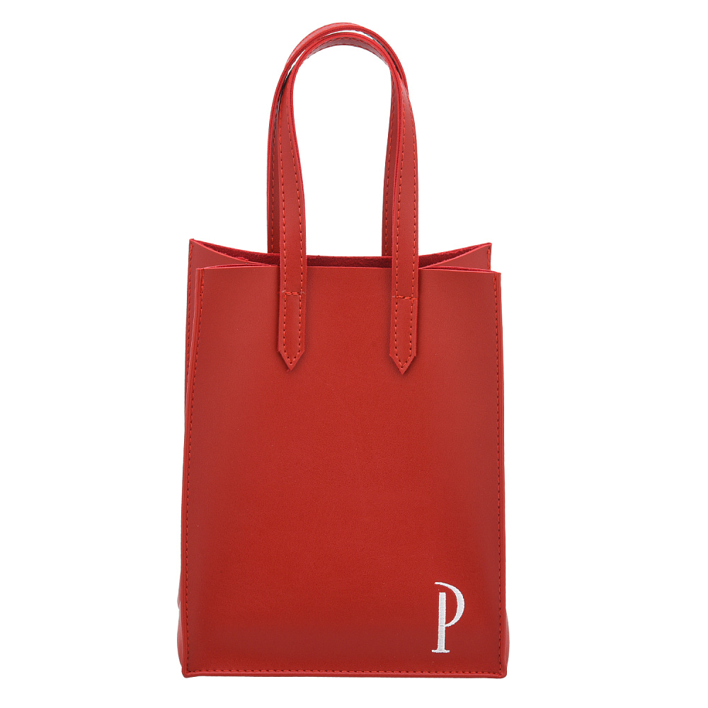 Подарочный пакет-упаковка из экокожи «Р» 18х10х23 см - интернет магазин Русь Велика я фото 1