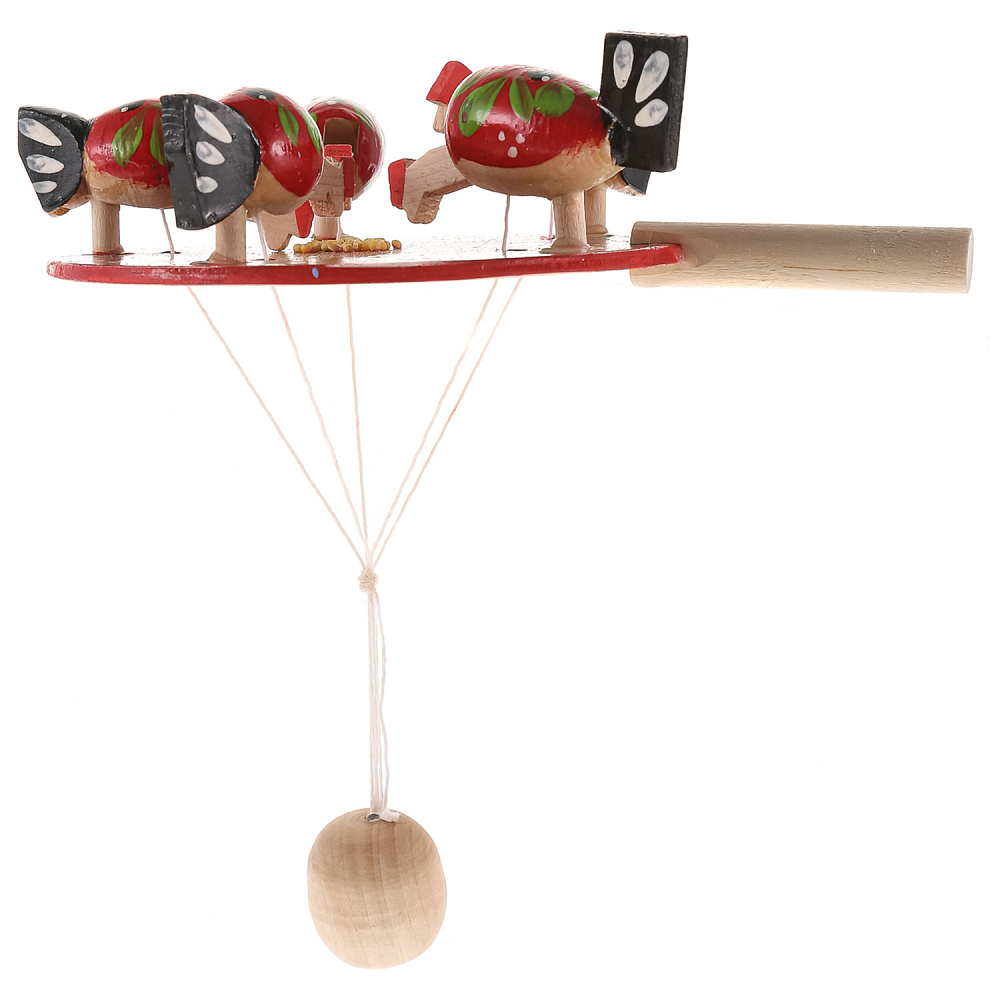 Деревянная игрушка «Курочки клюют зерно» - интернет магазин Русь Велика я 