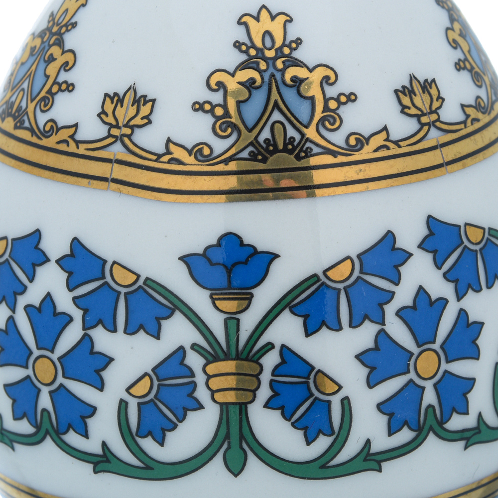 Яйцо пасхальное «Васильки». Гжель - интернет магазин Русь Велика я фото 1