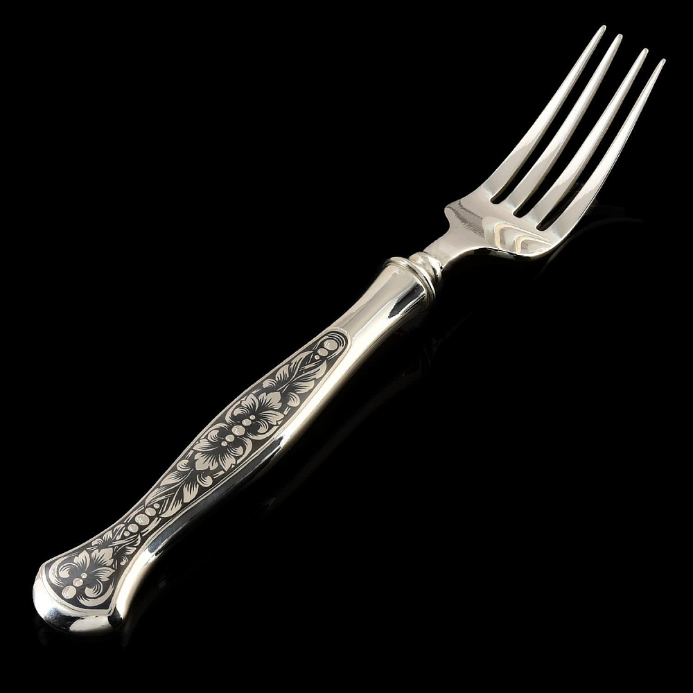 Вилка столовая «Маргарита» 90.78 гр. Серебро 925* - интернет магазин Русь Велика я фото 2