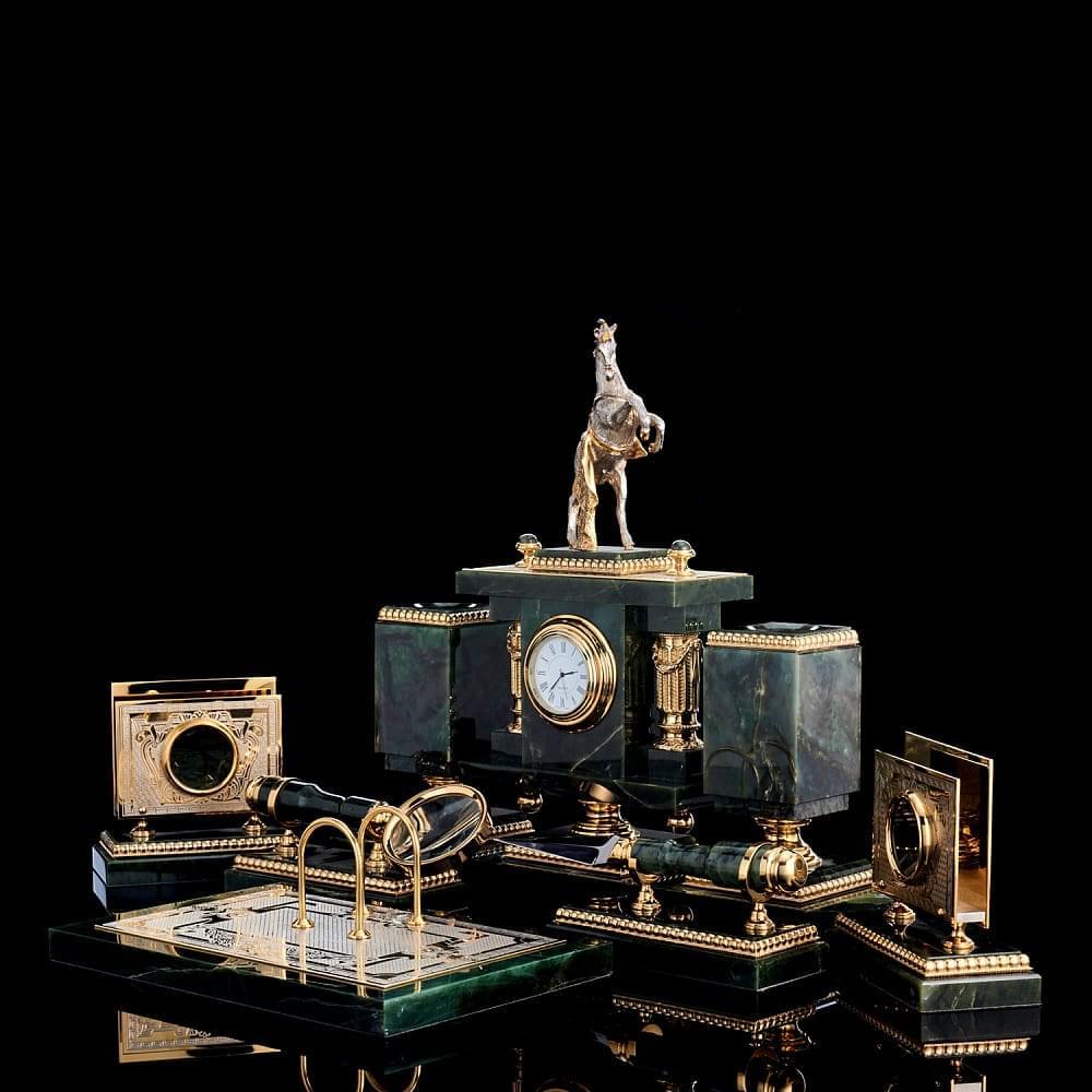 Настольный набор для руководителя «Конь». Златоуст - интернет магазин Русь Велика я фото 2